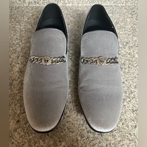 Amali Men’s Velvet Tuxedo Slip On Loafers. Size 12. New.